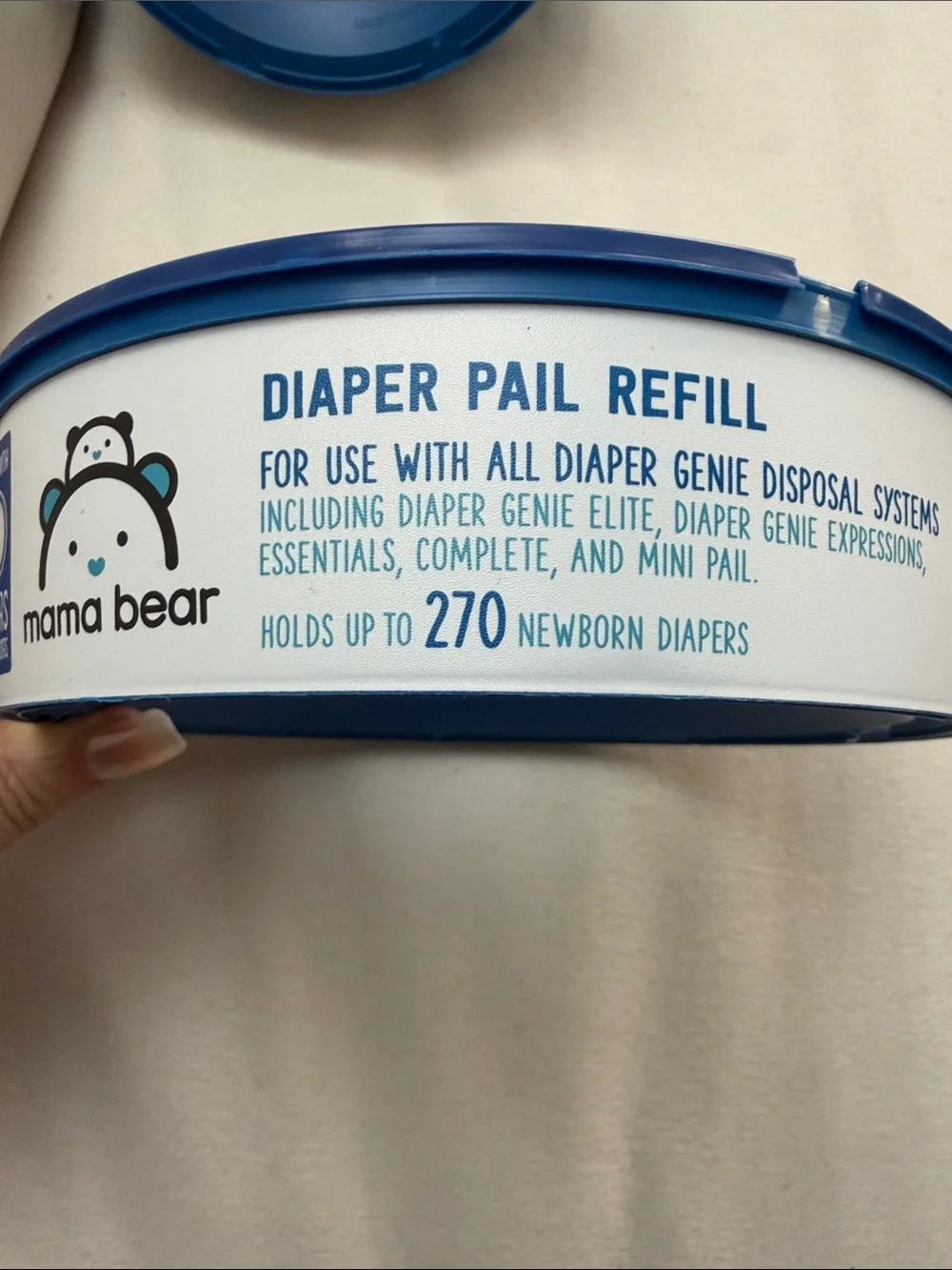 4 Mama Bear Blue Diaper Pail Refill New